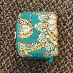 teal Paisley pattered wallet